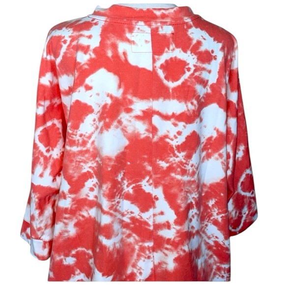 French Laundry Sweatshirt Project Plus Size Lace Front Sweatshirt 3/4 Sleeve 2X - Picture 2 of 11